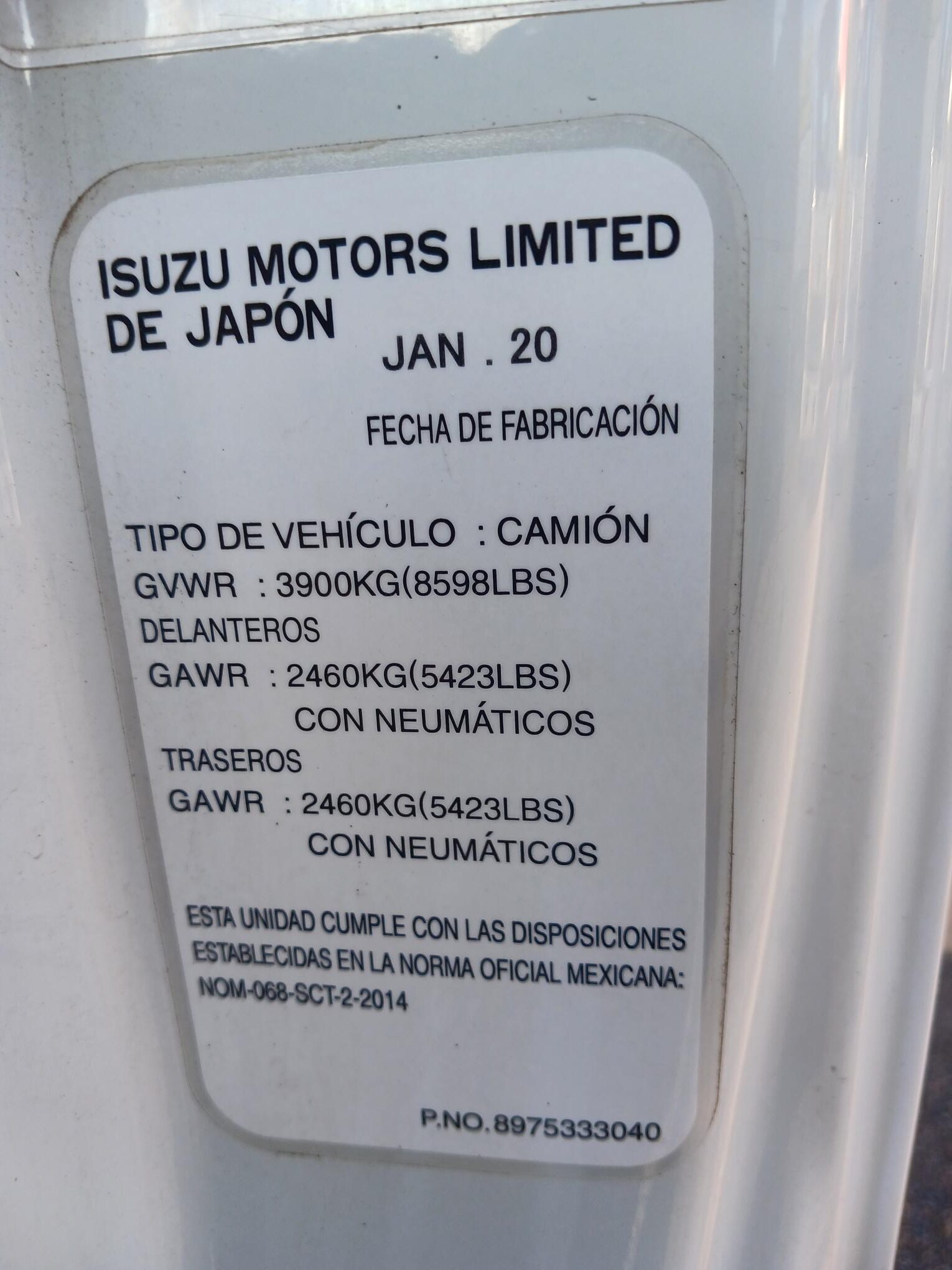 ISUZU ELF 100, AÑO 2021